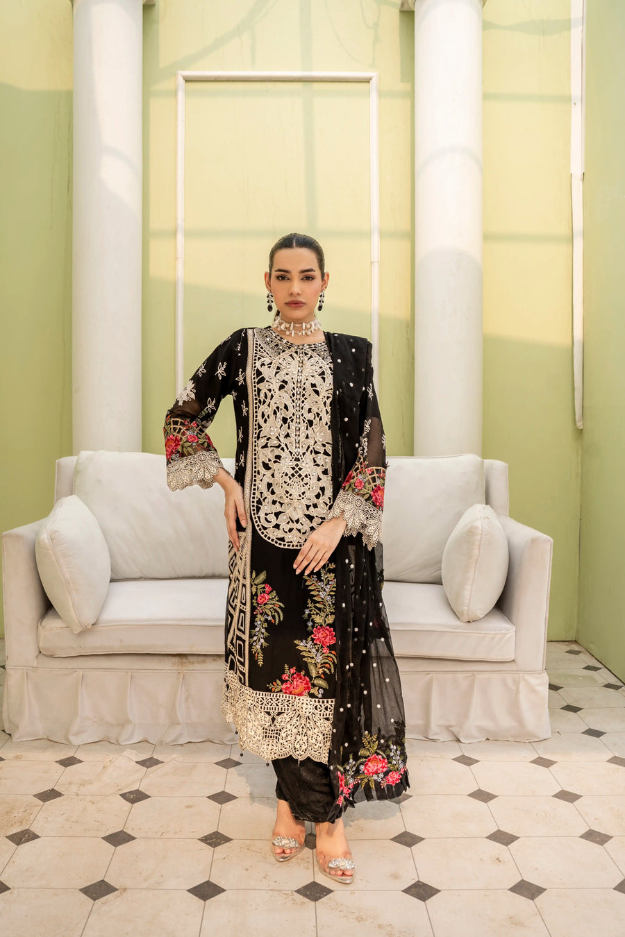 Uffaq EMBROIDRED CHIFFON
