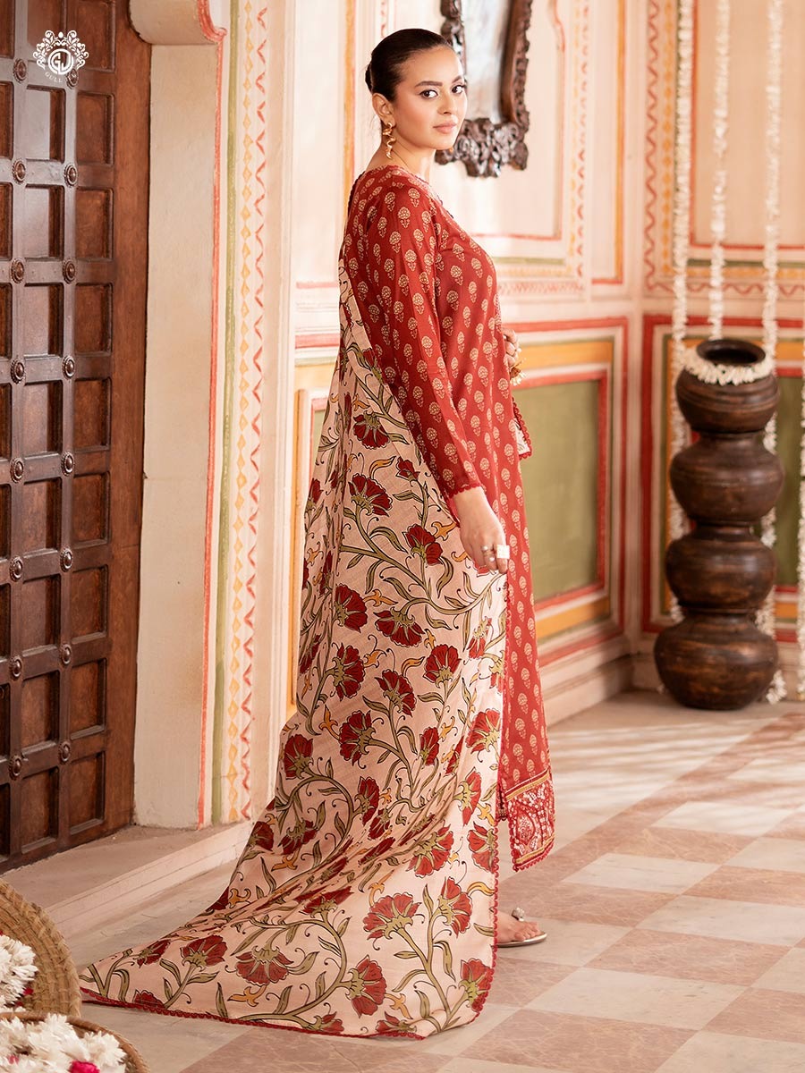 Tabeer Unstitched Lawn 3 PC