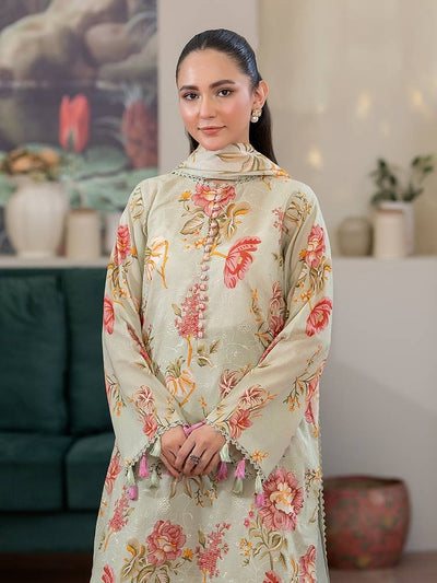 CHIKANKARI Digital Printed Lawn Suit