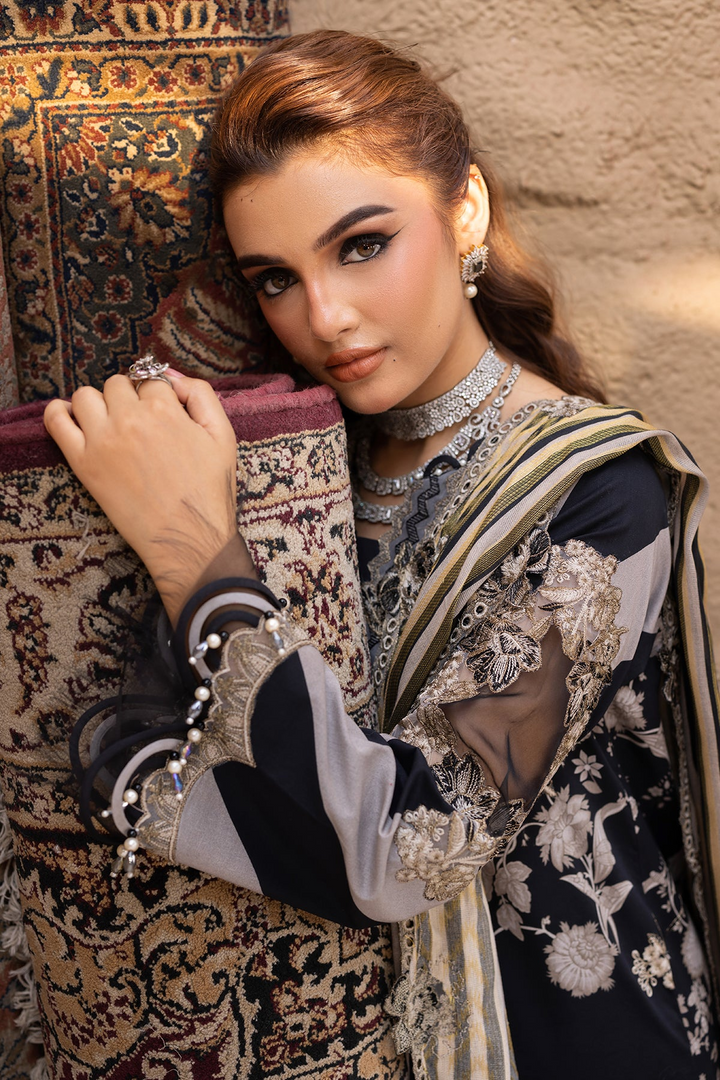 3-PC Unstitched Embroidered Lawn Collection