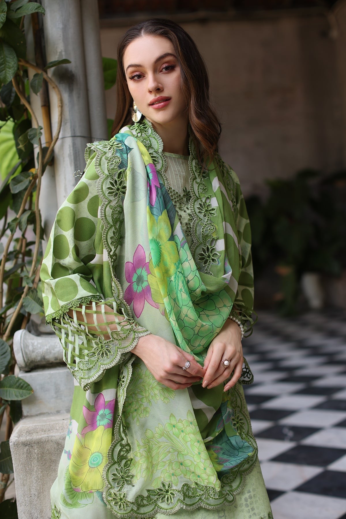 3-PC Unstitched Embroidered Printed Lawn Collection