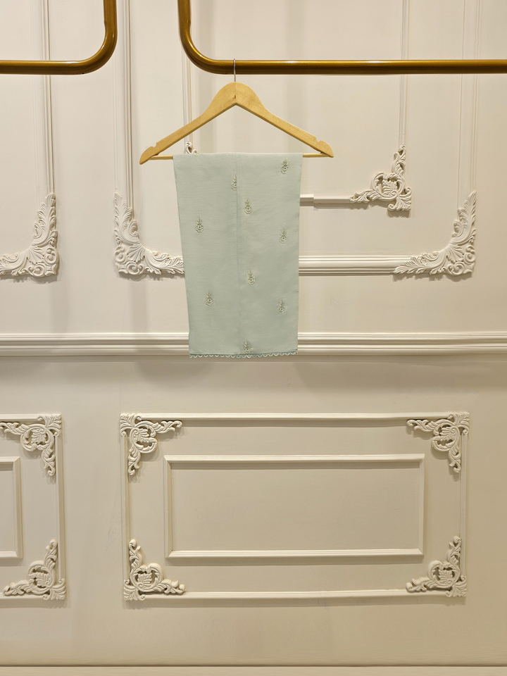 3 Piece - Pure Organza Embroidered Suit