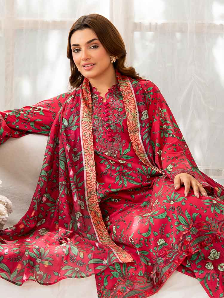 NOVA 3-Piece Unstitched Digital Printed Lawn Embroidered Suit