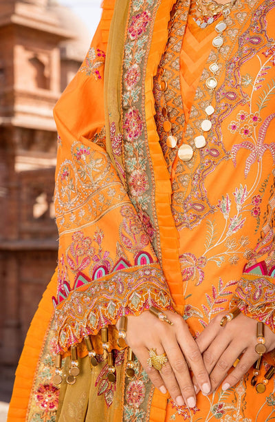 MARYUM & MARIA LUXURY LAWN-MORANGE