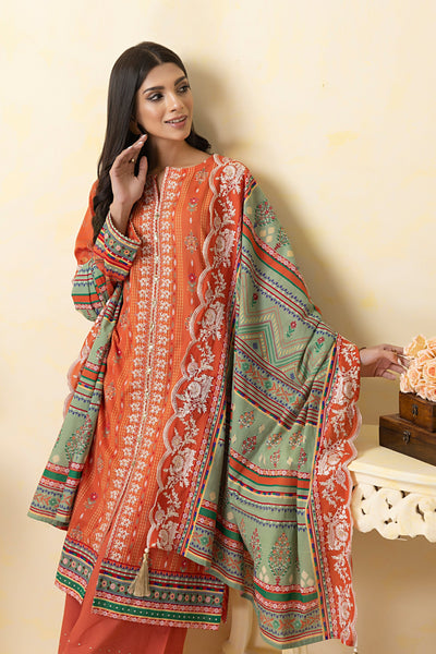 LAKHANY Unstitched Embroidered Lawn EA-0406