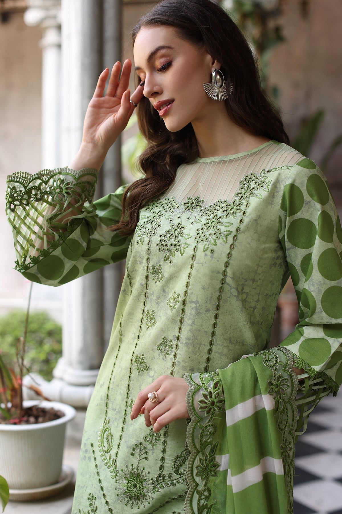 3-PC Unstitched Embroidered Printed Lawn Collection