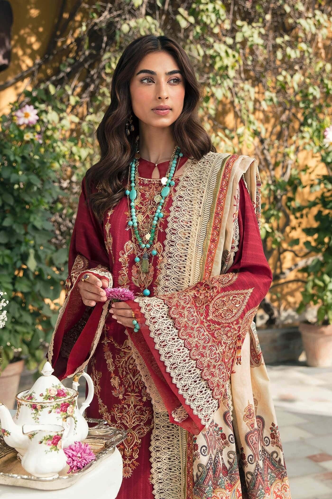 NILOFFR SHAHID LUXURY LAWN-MADEMOISELLE