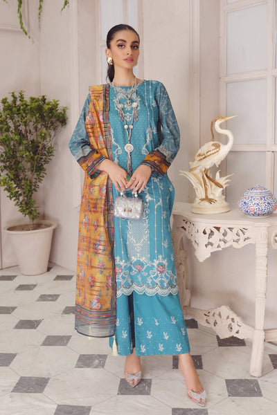 LAKHANY Unstitched Embroidered Lawn SG-5021