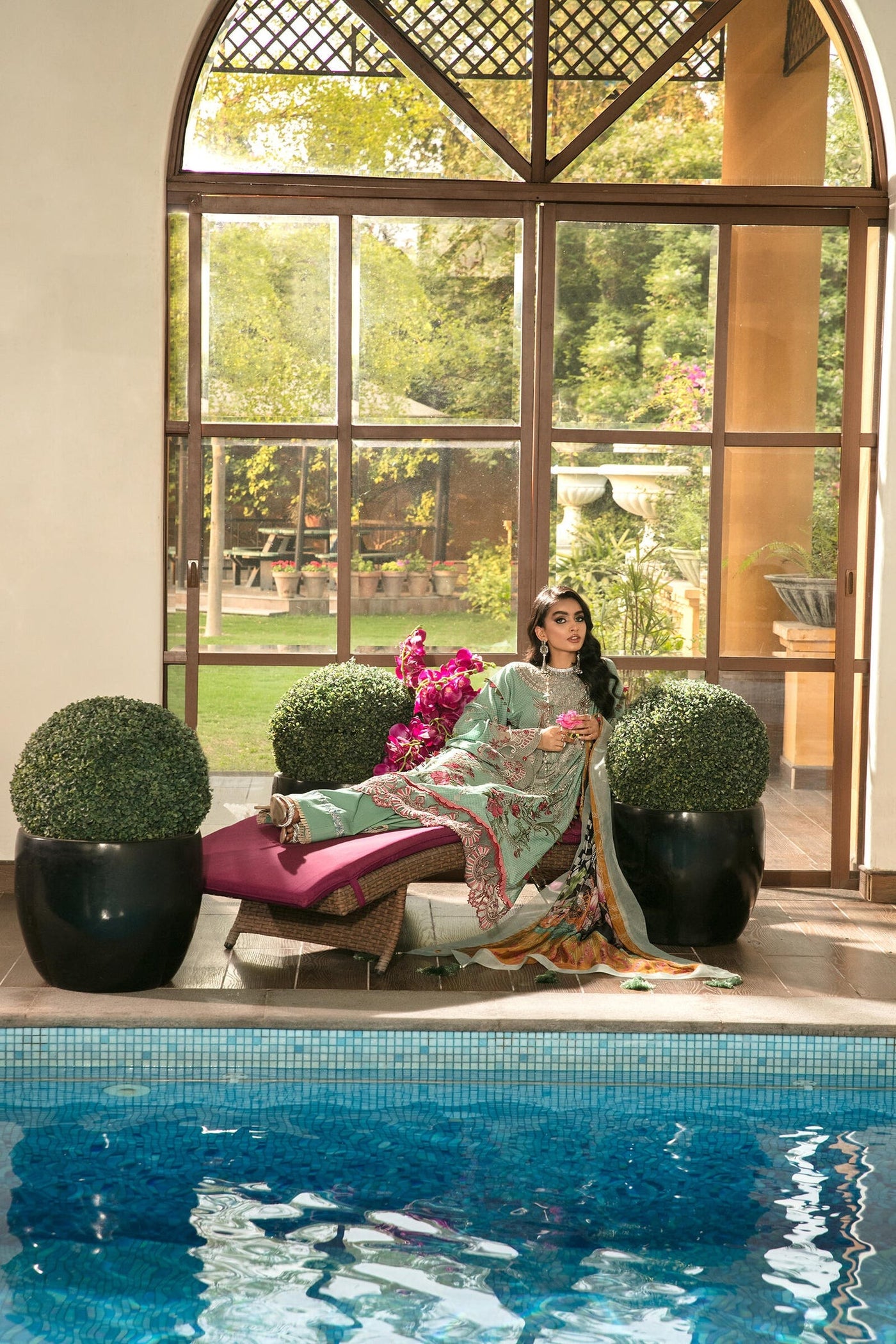 SHIZA HASSAN LUXURY LAWN-Skye