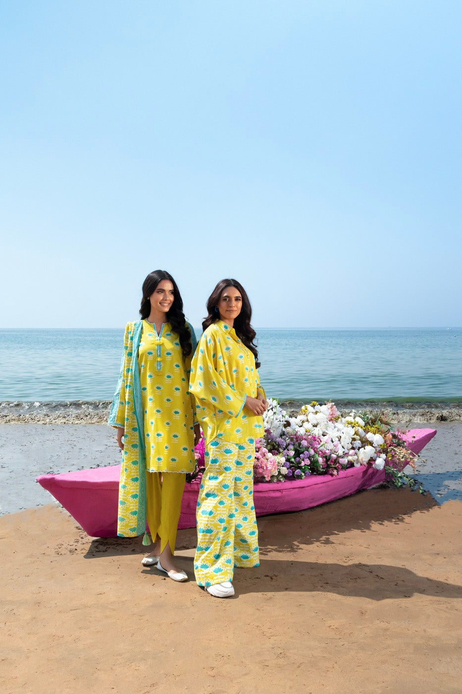 ALKARAM STUDIO PRINTED LAWN SUIT SS-65.1-24-Yellow