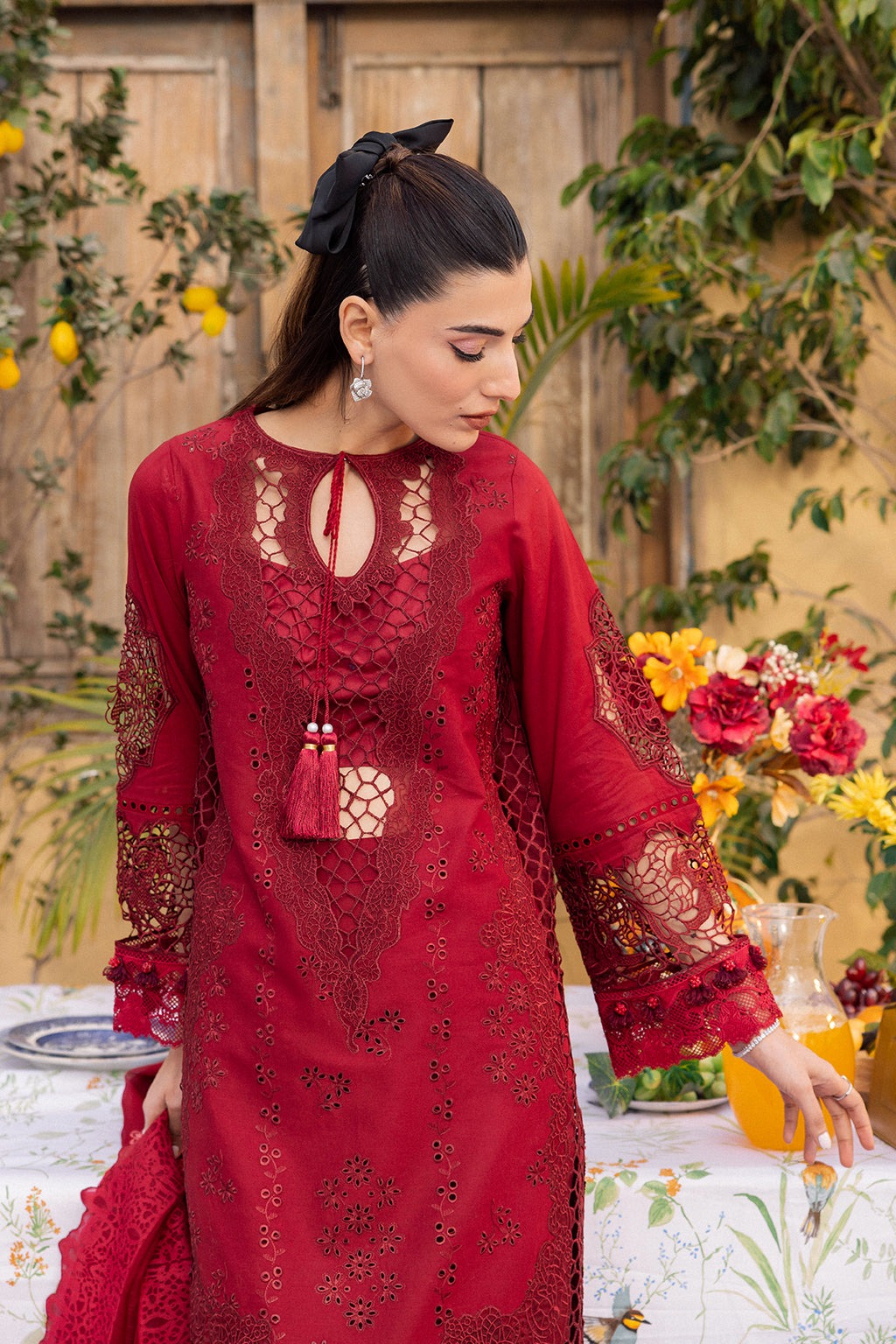 SAAD SHAIKH L'AMOUR LUXURY LAWN - ROSE