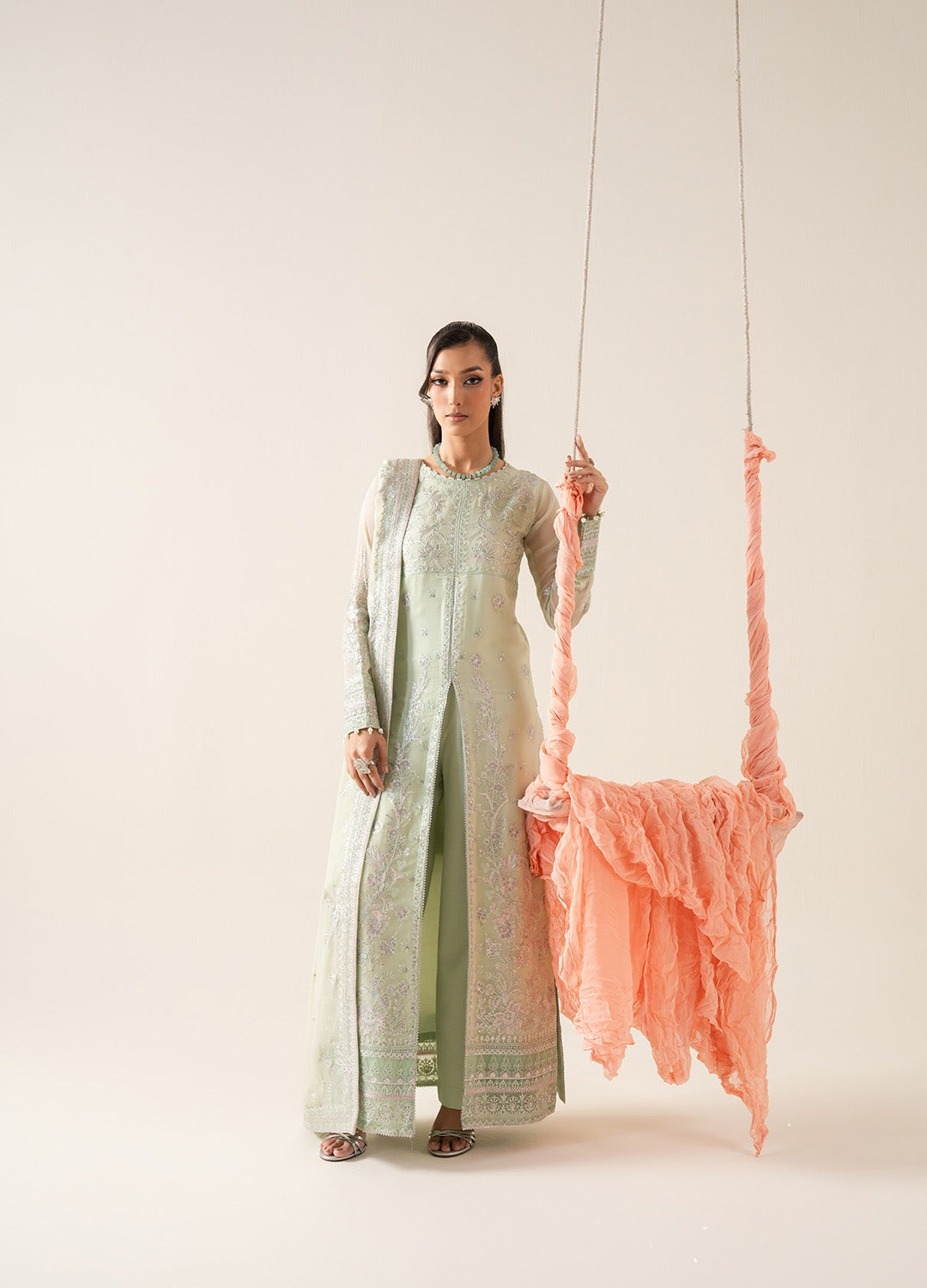 Freesia Zaib Embroirdered Chiffon