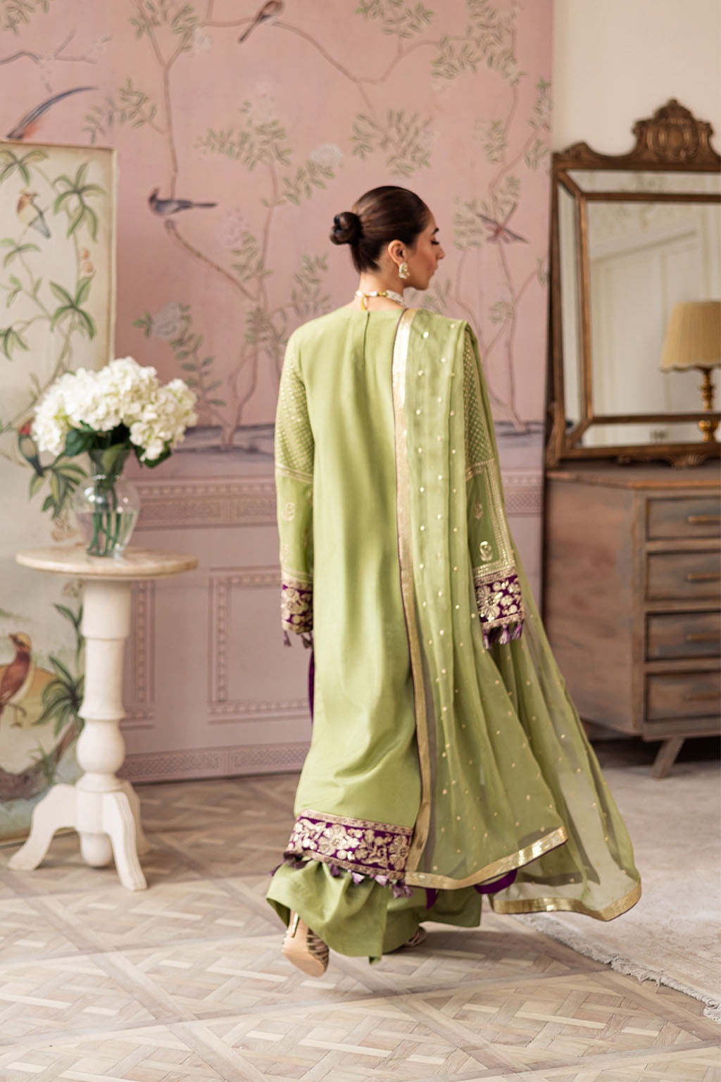 Embroidered Premium Silk 3-Piece Set