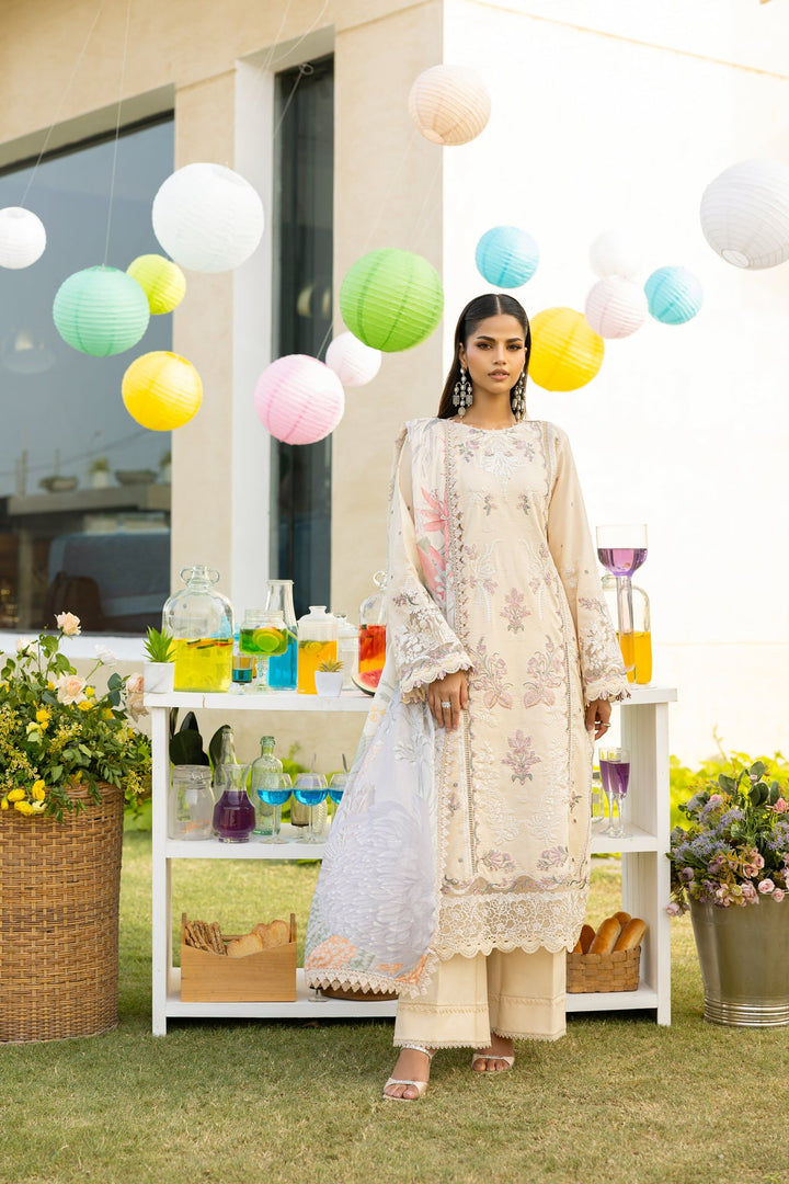 Embroidered 3-Piece Lawn Suit