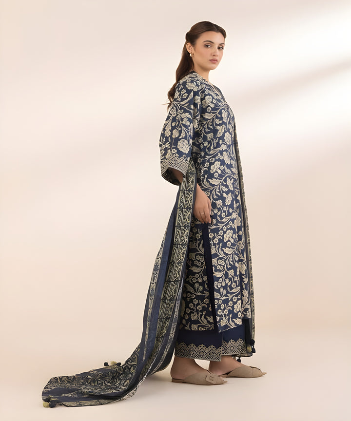 2 Piece - Printed Cotton Suit