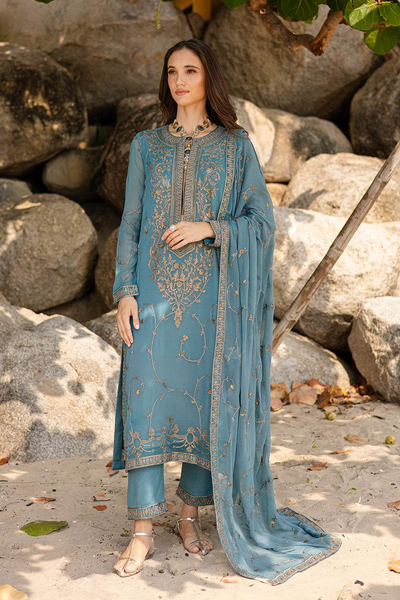 3 Piece Embroirdered Chiffon