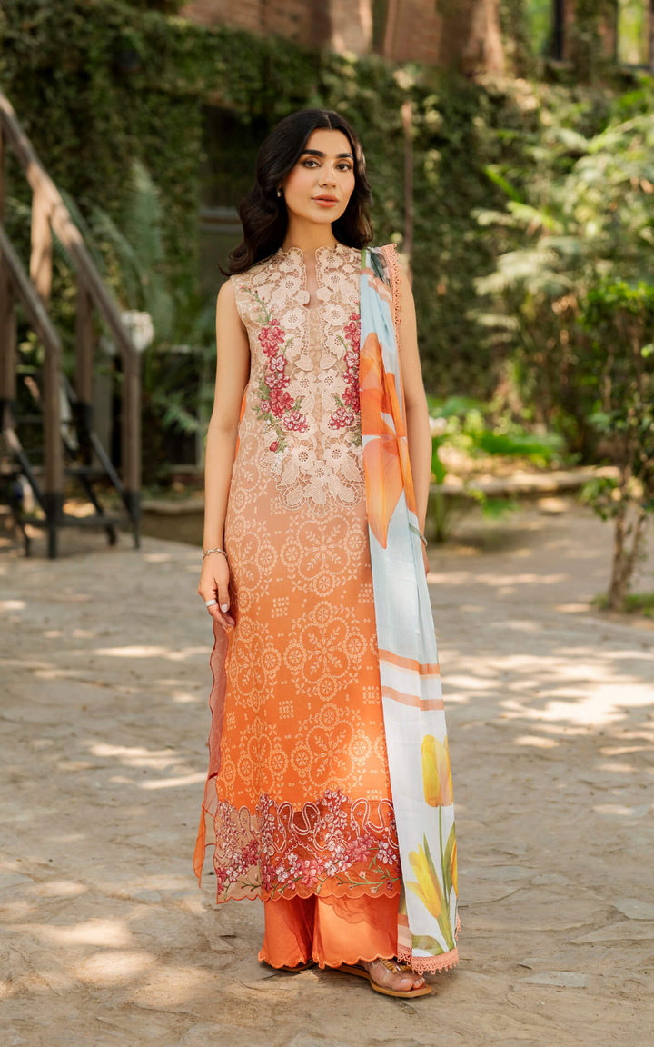 Meraki 3pcs Embroidered Unstitched Summer