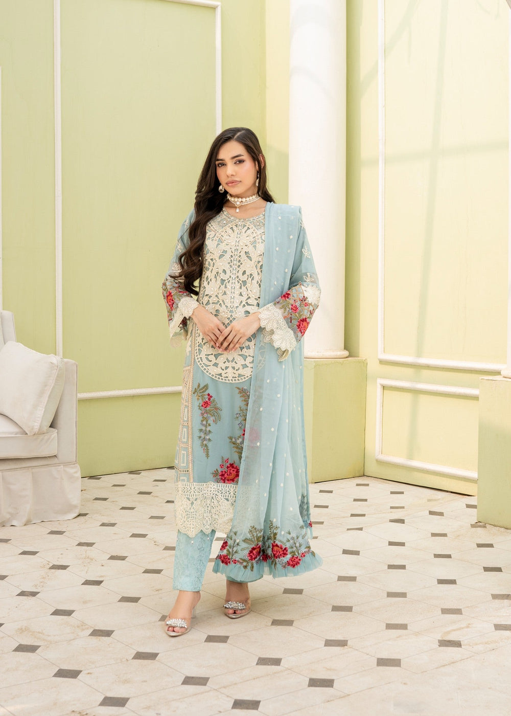 Uffaq EMBROIDRED CHIFFON