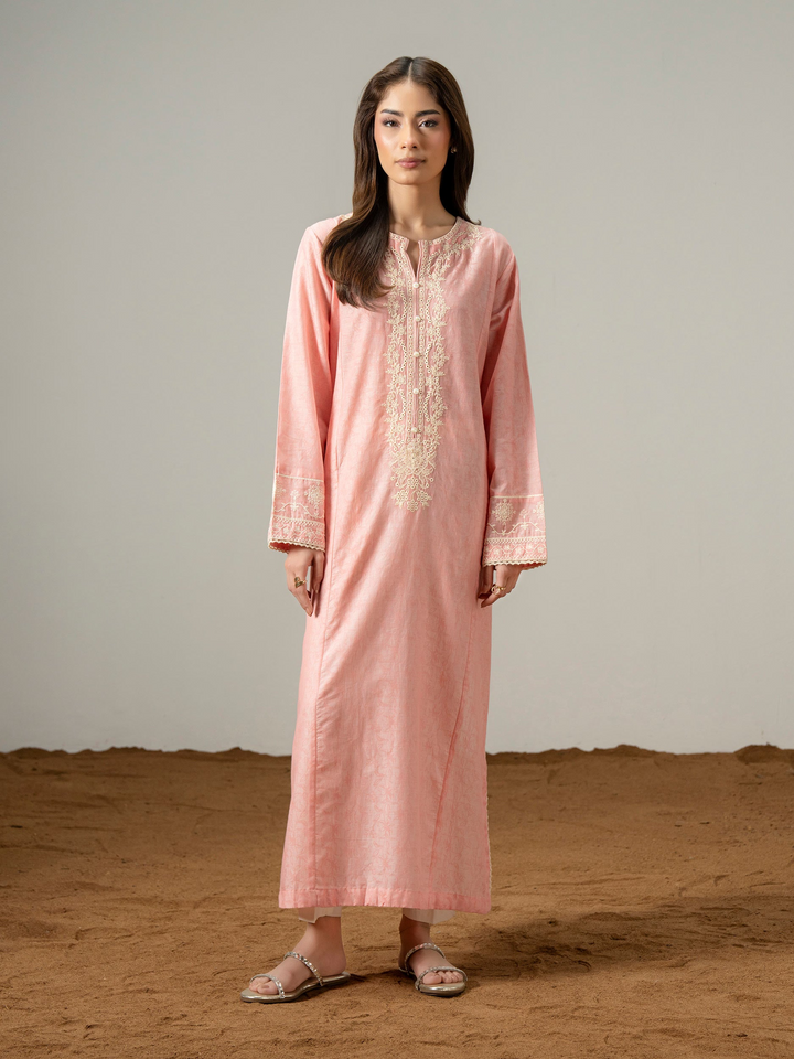 Jacquard Shirt-Embroidered (Pret)