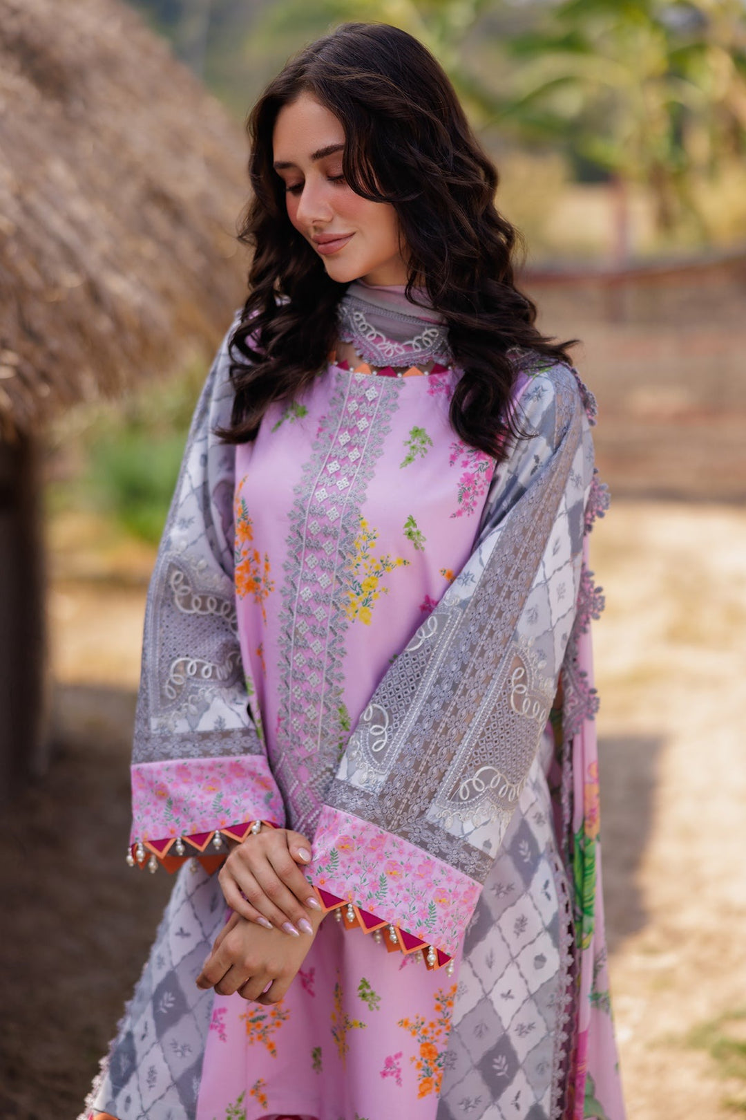 3-PC Unstitched Embroidered Lawn Collection