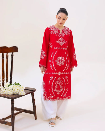 Pure Embroidered Lawn Shirt
