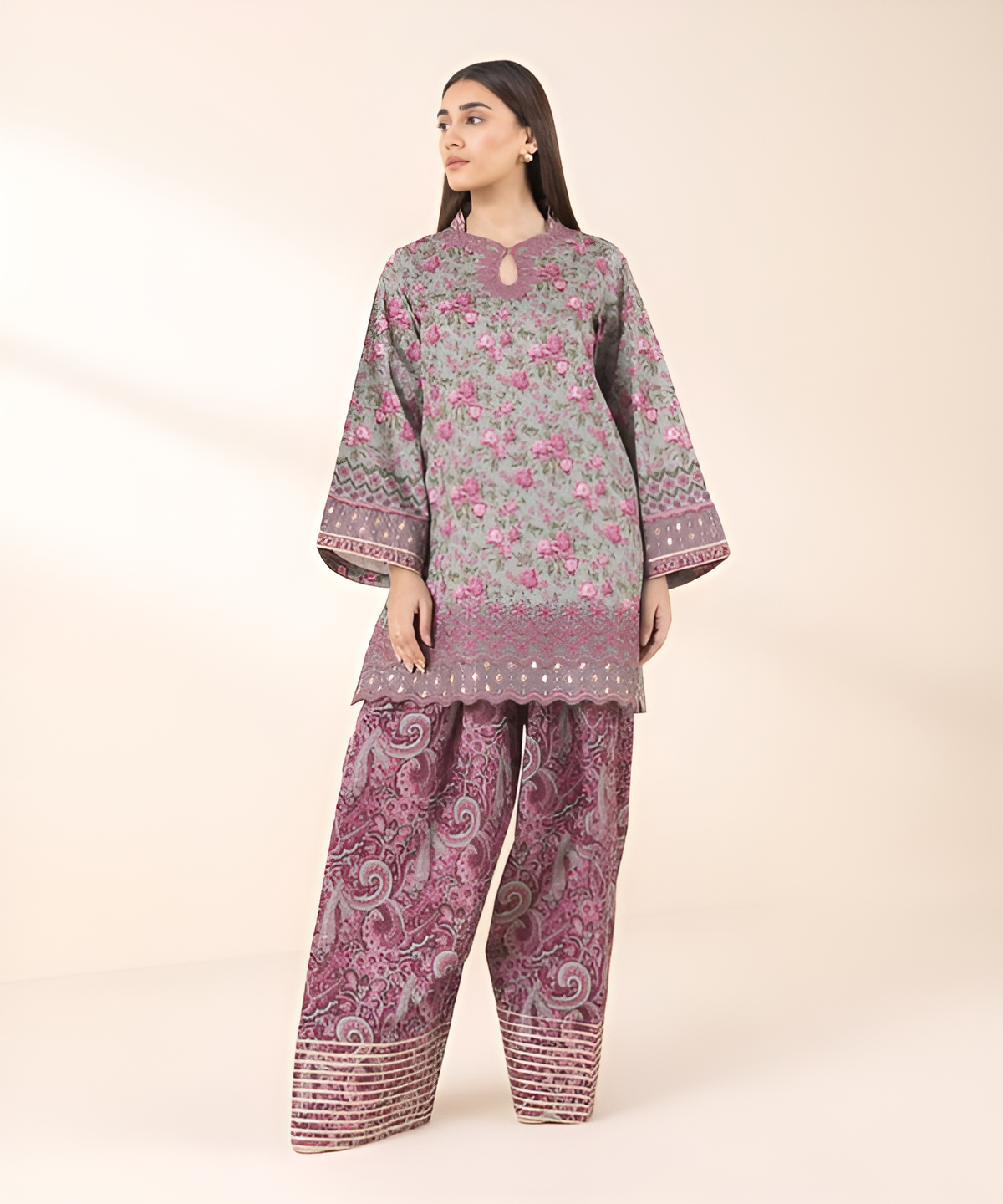 2 Piece - Embroidered Lawn Suit