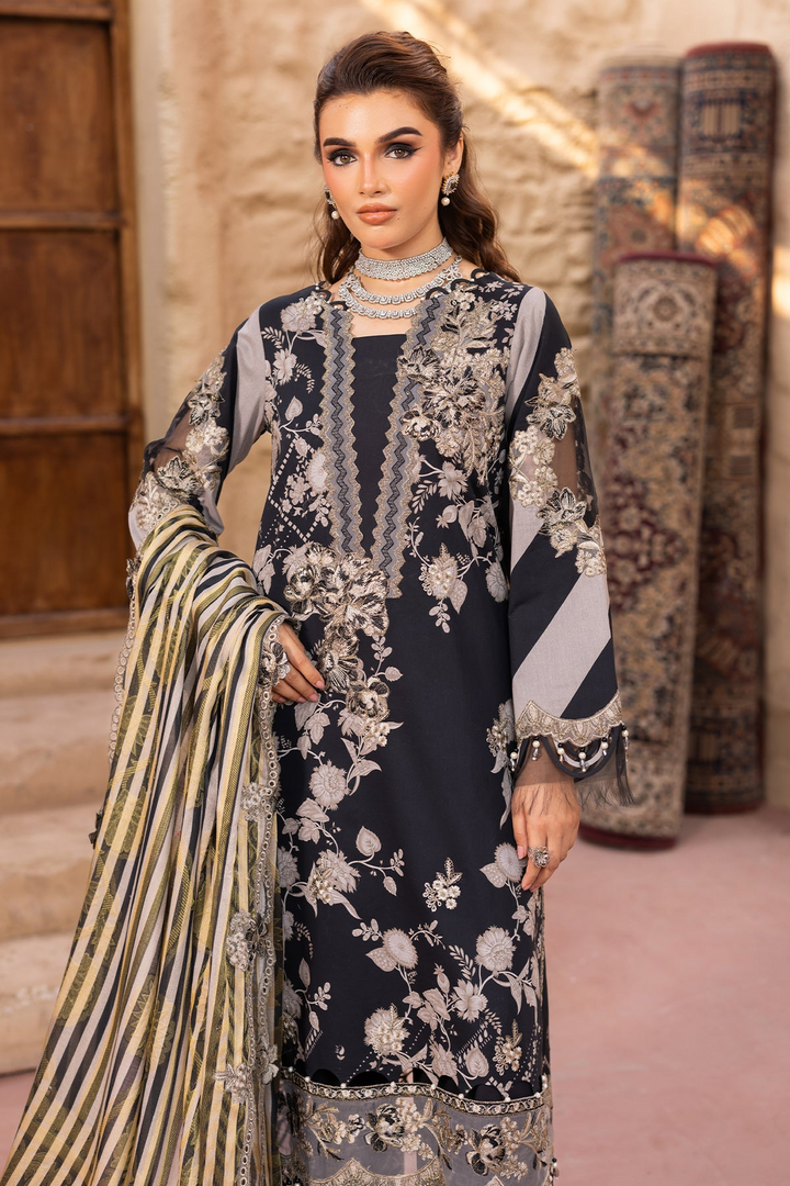 3-PC Unstitched Embroidered Lawn Collection