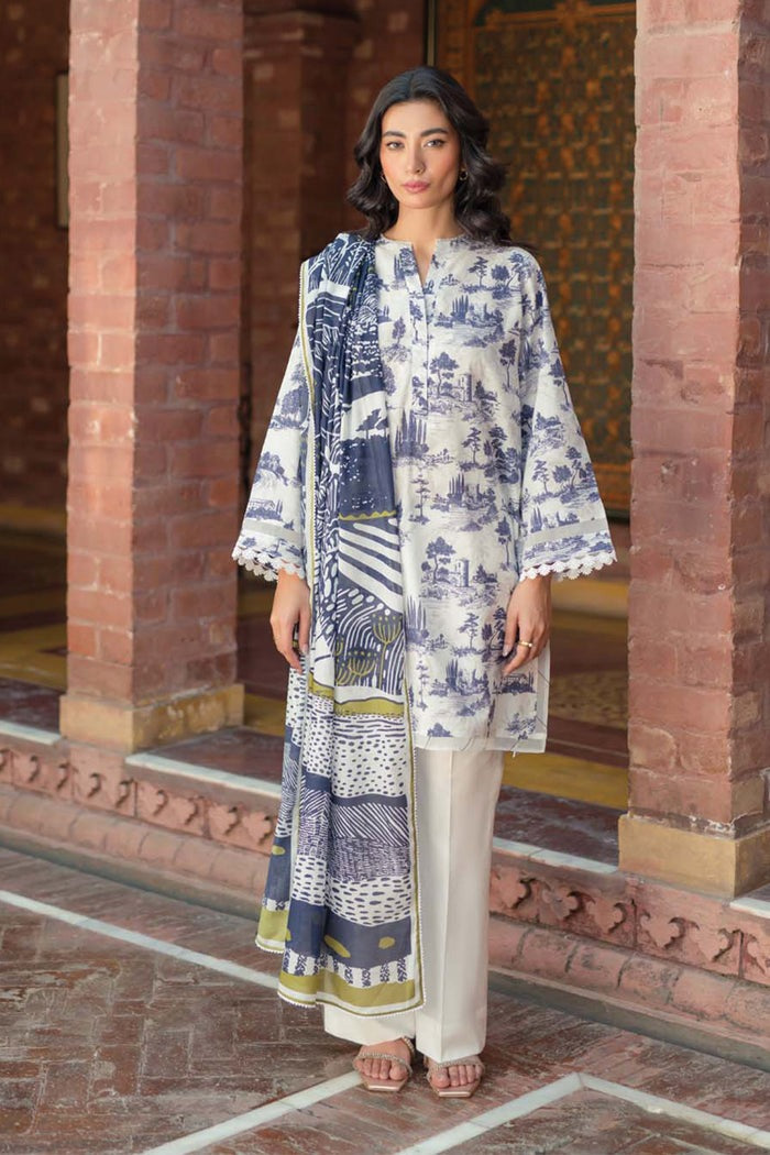 SAHAR Printed Lawn 3 Piece || S24-PL-V2-06