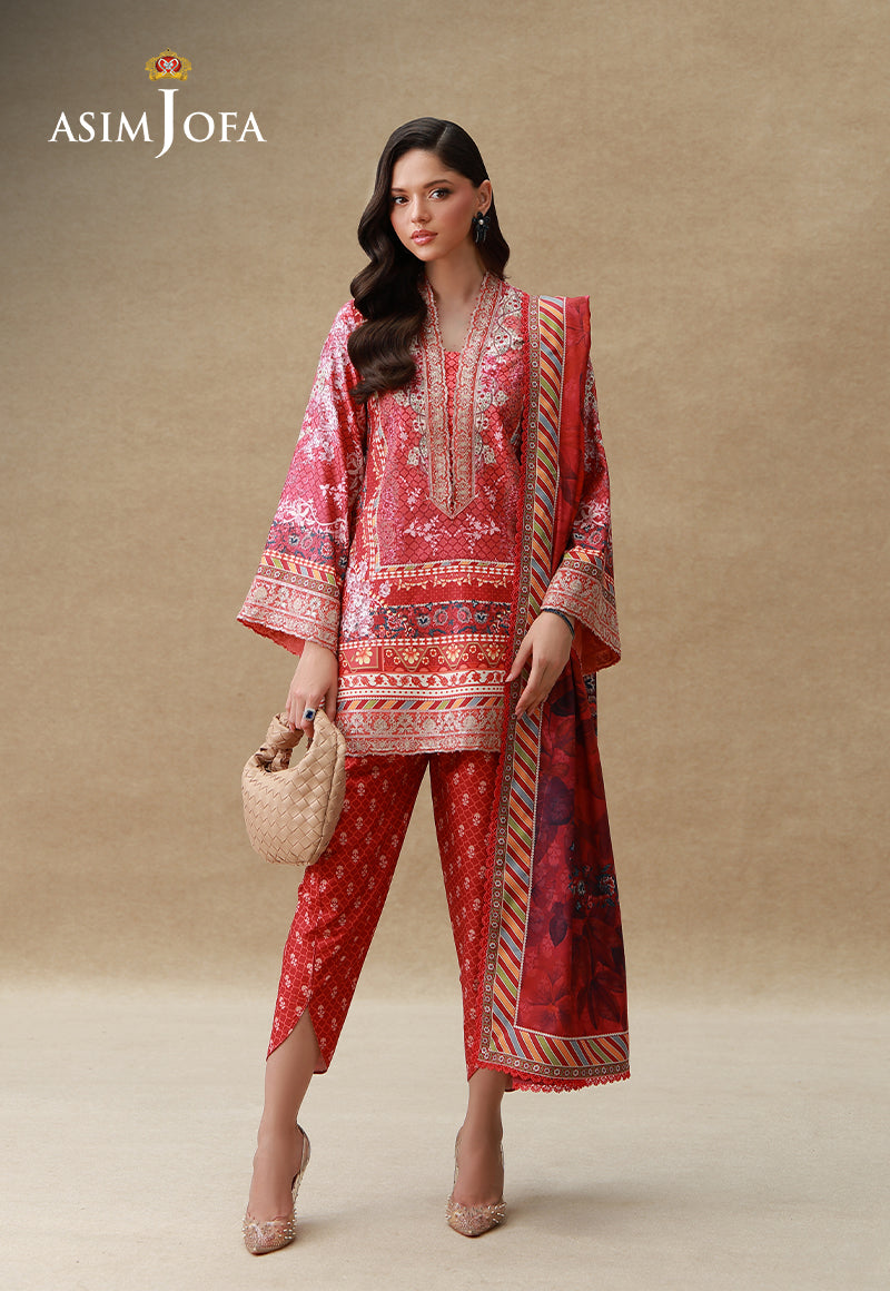 Embroidered Crepe Silk Unstitched 3 Pcs