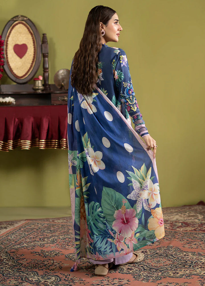 POPINN  Printed Unstitched 3 Piece Suit