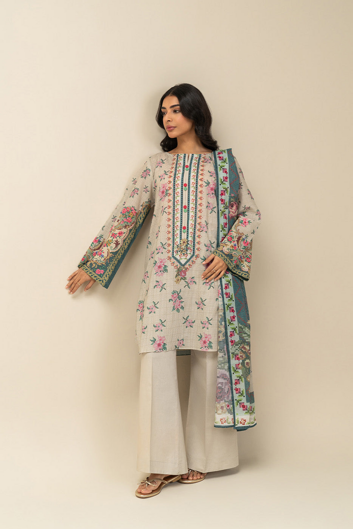 3 PIECE EMBROIDERED LAWN SUIT