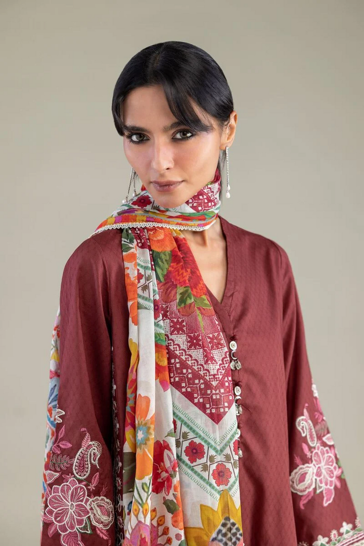 Embroidered | Lawn Floral Lawn Dupatta