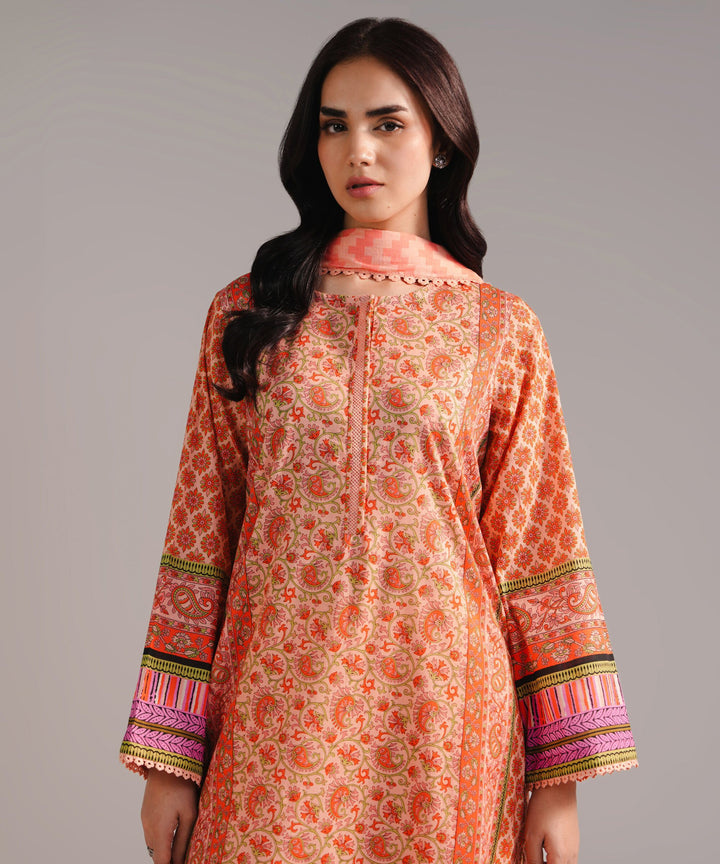 3 Piece - Printed Lawn Suit