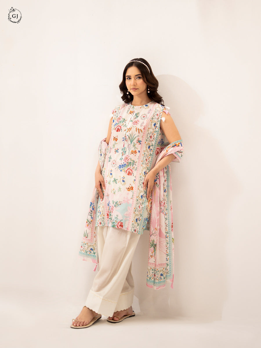 NAAZ E GUL Printed Lawn Unstitched 3 pc