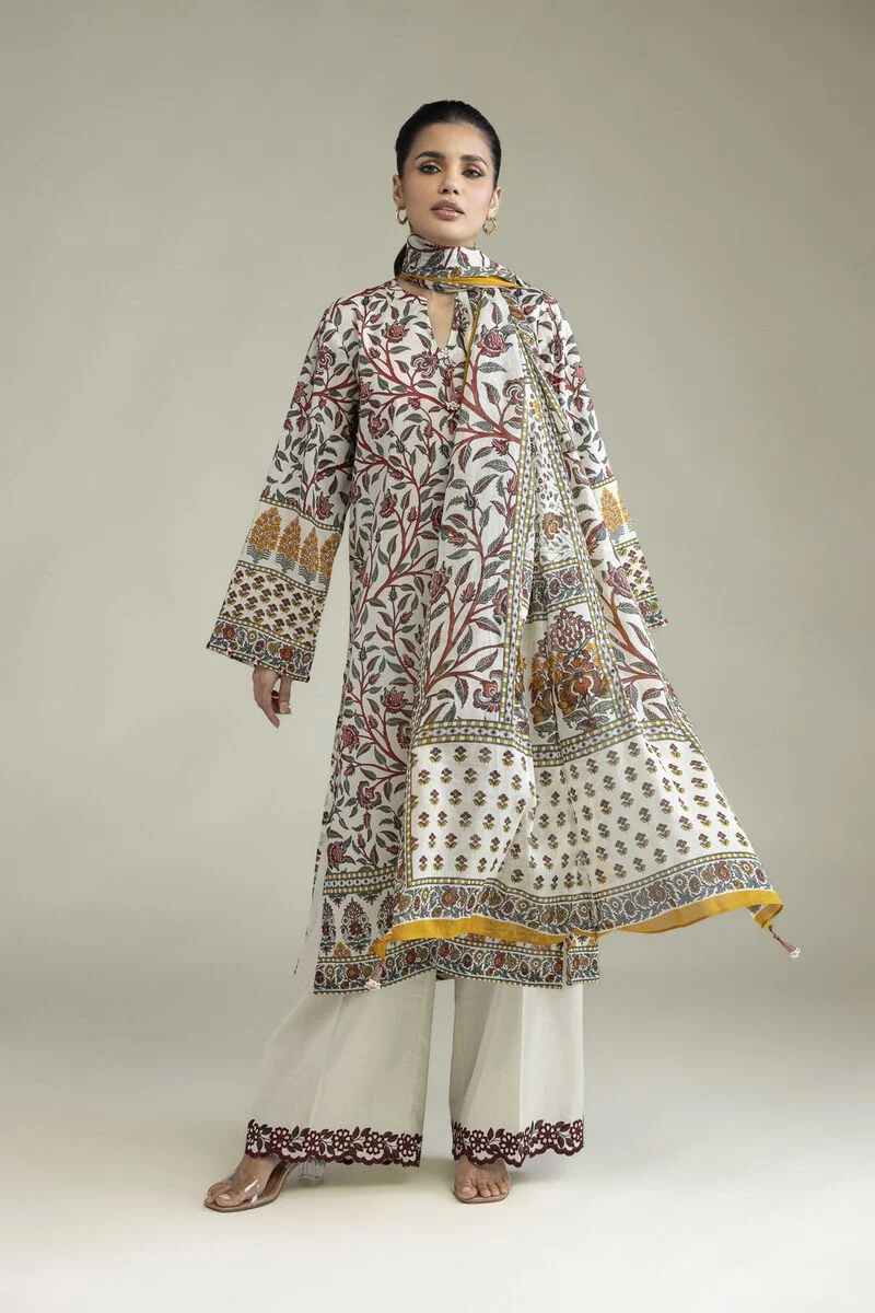 Embroidered | Lawn Fabrics 3 Piece