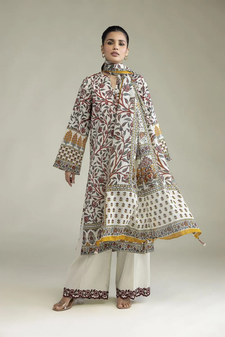 Embroidered | Lawn Fabrics 3 Piece