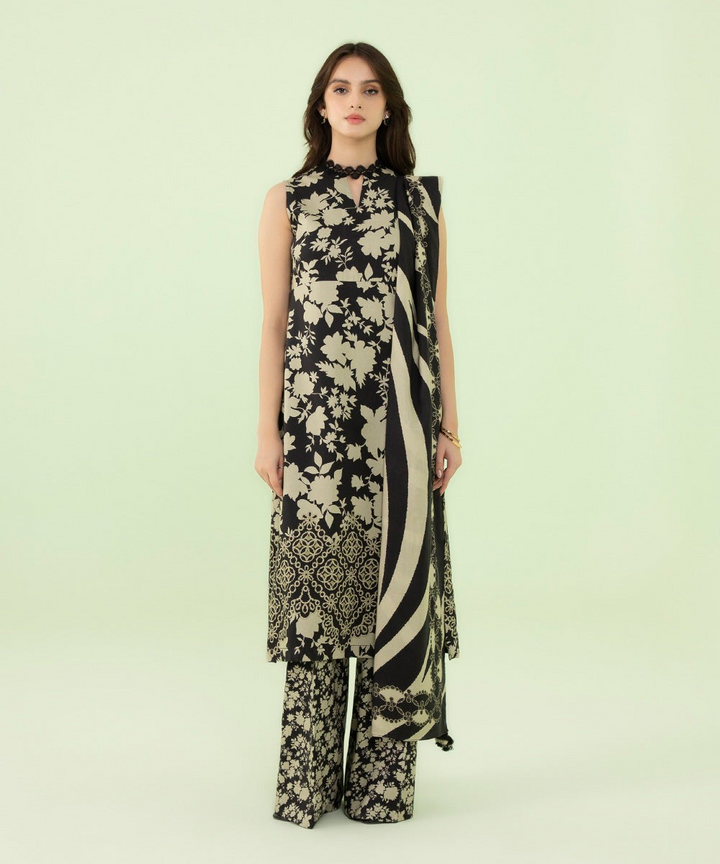 3 Piece - Printed Lawn Suit