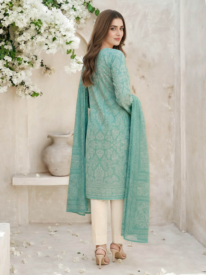 2 Piece Lawn Suit- Printed (Unstitched)