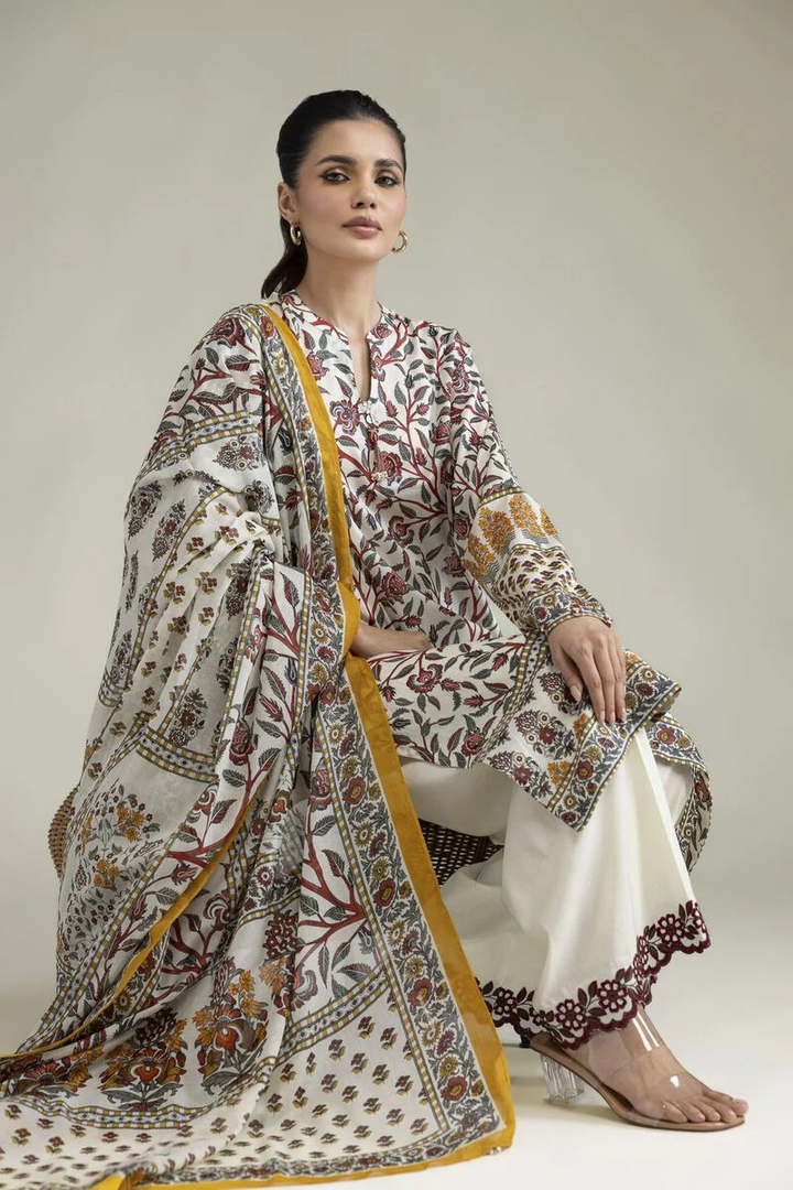 Embroidered | Lawn Fabrics 3 Piece
