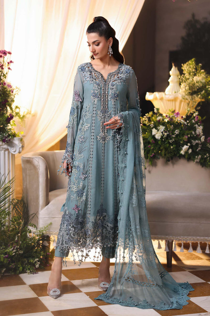 Luxury Chiffon Unstitched 3Pc Suit