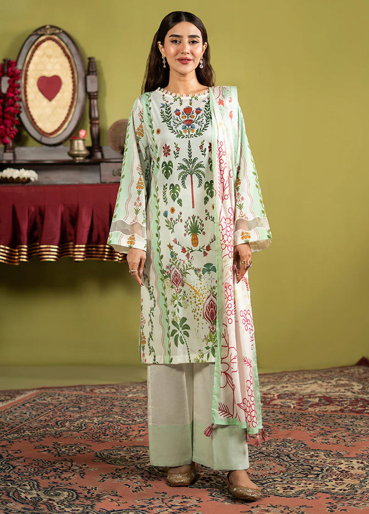 POPINN  Printed Unstitched 3 Piece Suit