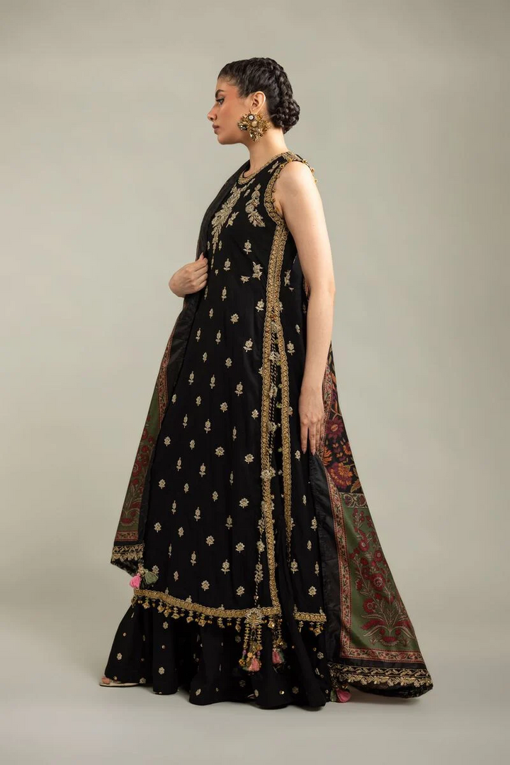 Embroidered | Raw Silk 3-Piece Co-ord Set