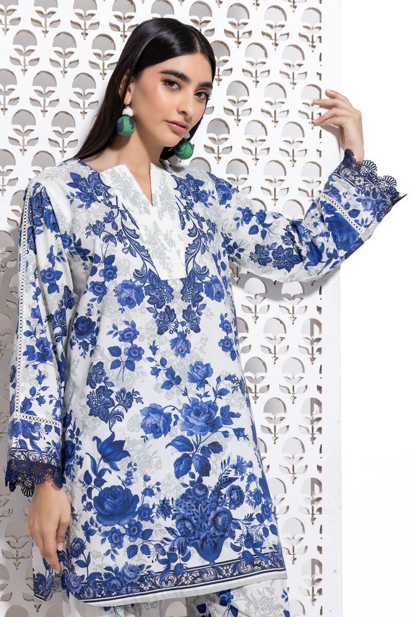 KHAADI COTTON KURTA WITH PANT & DUPATTA