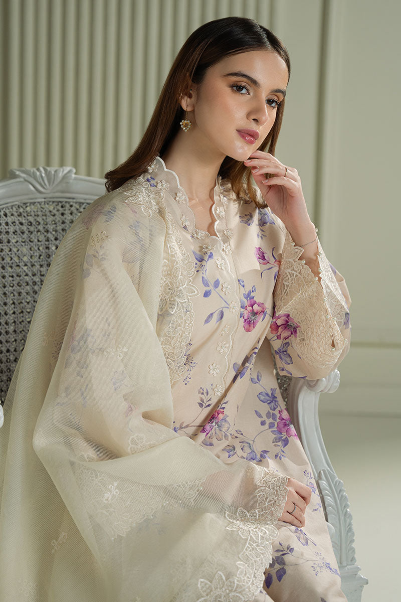 3PC EMBROIDERED LAWN SUIT