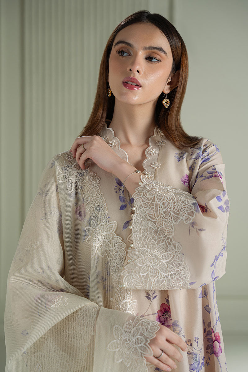 3PC EMBROIDERED LAWN SUIT