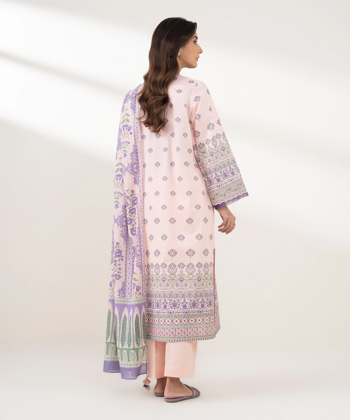 3 PIECE - EMBROIDERED LAWN SUIT