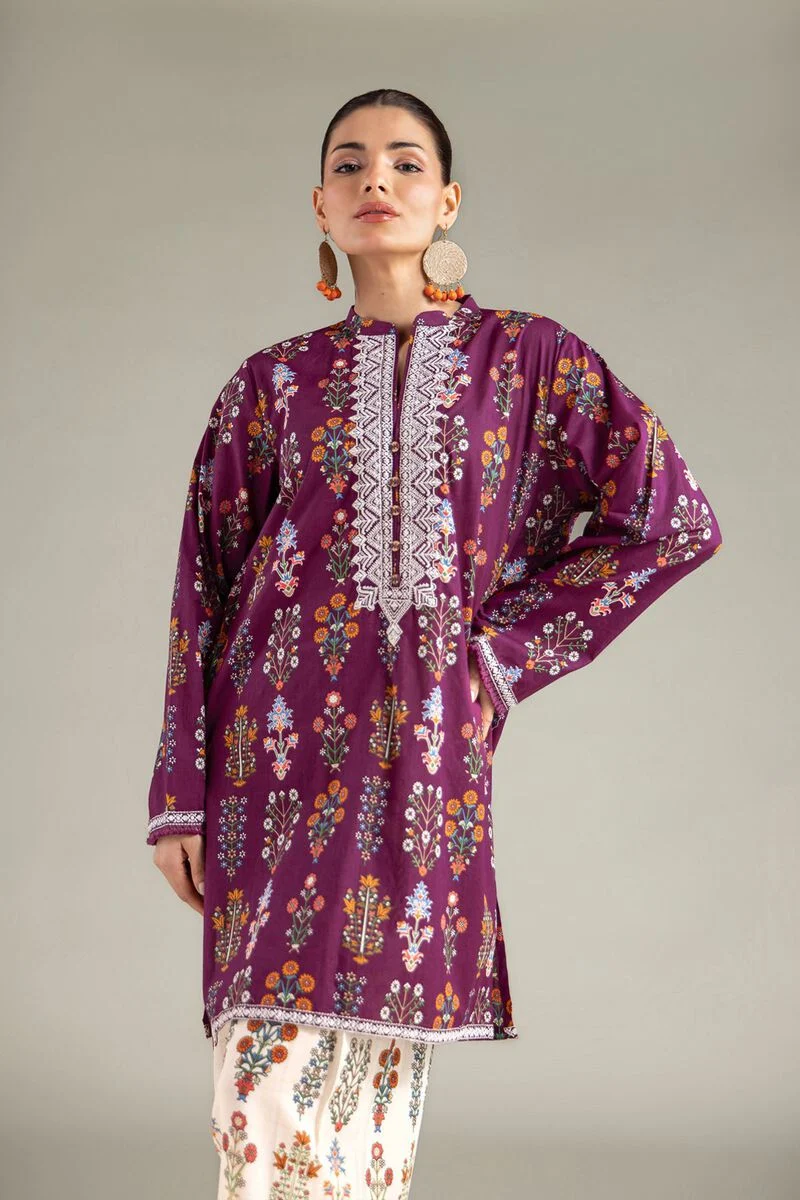 Embroidered | Lawn Fabrics 2 Piece | Top and Bottom