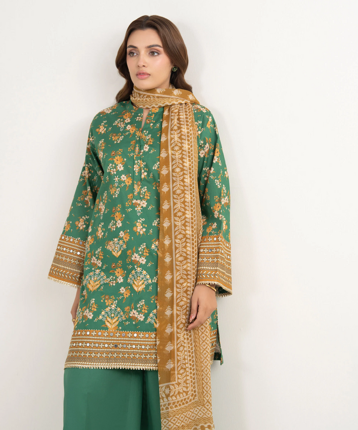 3 Piece - Embroidered Lawn Suit
