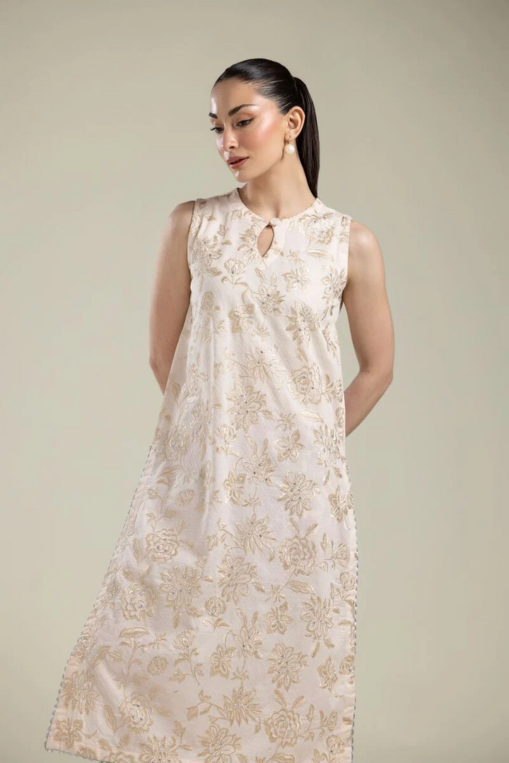 Embroidered | Cotton Dobby Cotton Floral Kurta
