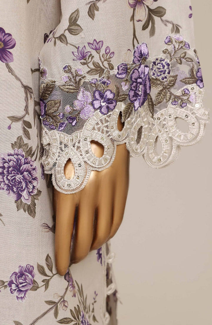 Embroidered Lawn Stitched 3 Piece Suit